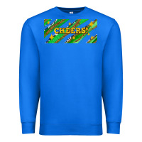 True Royal leopar and cowhide with cheers Premium Sweatshirt - AdoDesignShop