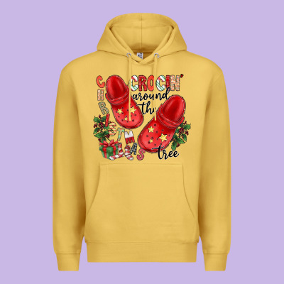 Christmas Crocin Around The Tree Premium Hoodie Designed By Cowhidedigitalart