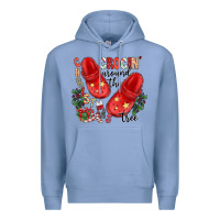 Colony Blue christmas crocin around the tree Premium Hoodie - CowhideDigitalArt