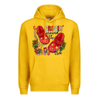 Lemon christmas crocin around the tree Premium Hoodie - CowhideDigitalArt
