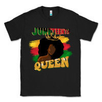 Black juneteenth queen black woman afro queen Classic Tee - CowGirlArtShop
