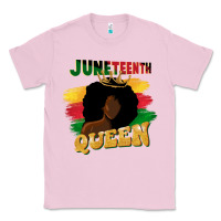 Bubblegum Pink juneteenth queen black woman afro queen Classic Tee - CowGirlArtShop