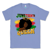 Colony Blue juneteenth queen black woman afro queen Classic Tee - CowGirlArtShop