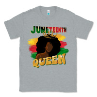 Heather Grey juneteenth queen black woman afro queen Classic Tee - CowGirlArtShop