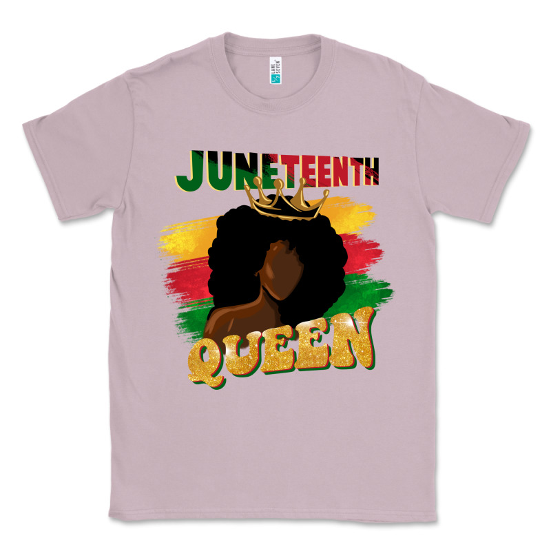 Juneteenth Queen Black Woman Afro Queen Classic Tee by CowGirlArtShop | Teevron
