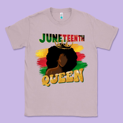 Juneteenth Queen Black Woman Afro Queen Classic Tee Designed By Cowgirlartshop