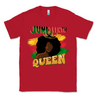 Red juneteenth queen black woman afro queen Classic Tee - CowGirlArtShop