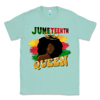 Seafoam juneteenth queen black woman afro queen Classic Tee - CowGirlArtShop