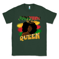 Sports Green juneteenth queen black woman afro queen Classic Tee - CowGirlArtShop
