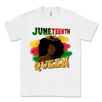 White juneteenth queen black woman afro queen Classic Tee - CowGirlArtShop