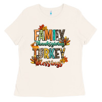 Bone family thanksgiving turkey blessing Ladies Tee - CowGirlArtShop