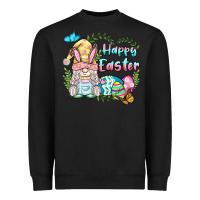 Black happy easter bunny gnome Heavyweight Sweatshirt - BarkalooDesign