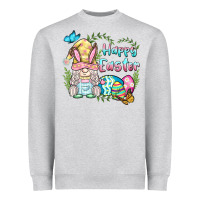 Heather Grey happy easter bunny gnome Heavyweight Sweatshirt - BarkalooDesign
