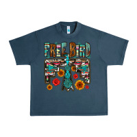 Midnight Navy western free bird Urban Heavy Tee - OliviaCreatesArt