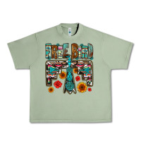 Oil Green western free bird Urban Heavy Tee - OliviaCreatesArt