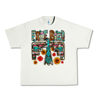 Pistachio western free bird Urban Heavy Tee - OliviaCreatesArt