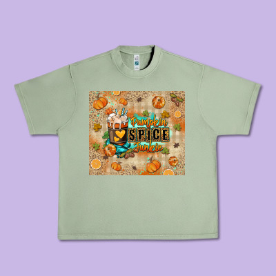 Pumpkin Spice Junkie Urban Heavy Tee Designed By Ranaportraitstore