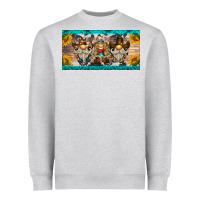 Heather Grey western gnome license plate Heavyweight Sweatshirt - BarkalooDesign