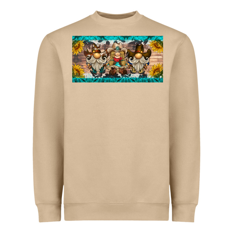 Western Gnome License Plate Heavyweight Sweatshirt by BarkalooDesign | Teevron