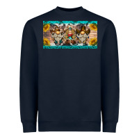 Navy western gnome license plate Heavyweight Sweatshirt - BarkalooDesign