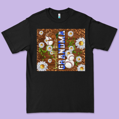 Baseball Grandma Premium Tee Designed By Tumblerdesignbyshophia