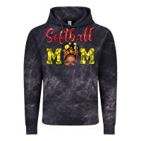 Cloud Black softball mom  and afro messybun mom bbs Vintage Hoodie - BundleAndBundleShop