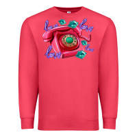 Cardinal love balloons and pink valentines telephone Premium Sweatshirt - AdoDesignShop