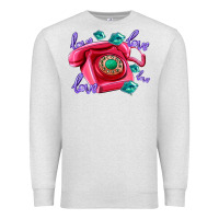 Oatmeal Heather love balloons and pink valentines telephone Premium Sweatshirt - AdoDesignShop