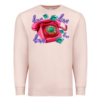 Pale Pink love balloons and pink valentines telephone Premium Sweatshirt - AdoDesignShop