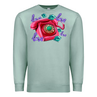 Seafoam love balloons and pink valentines telephone Premium Sweatshirt - AdoDesignShop