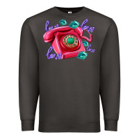 Smoke love balloons and pink valentines telephone Premium Sweatshirt - AdoDesignShop