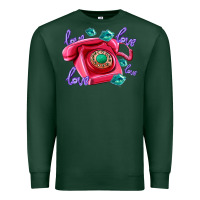 Sports Green love balloons and pink valentines telephone Premium Sweatshirt - AdoDesignShop