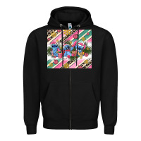 Black pink stitch  christmas Zipper Hoodie - AdoDesignShop