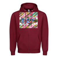 Burgundy pink stitch  christmas Zipper Hoodie - AdoDesignShop