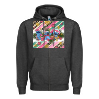 Charcoal Heather pink stitch  christmas Zipper Hoodie - AdoDesignShop