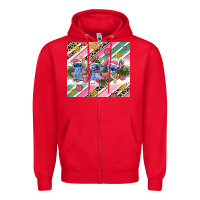 Red pink stitch  christmas Zipper Hoodie - AdoDesignShop
