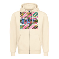 Sandshell pink stitch  christmas Zipper Hoodie - AdoDesignShop