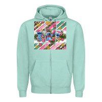 Seafoam pink stitch  christmas Zipper Hoodie - AdoDesignShop