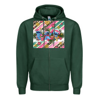 Sports Green pink stitch  christmas Zipper Hoodie - AdoDesignShop