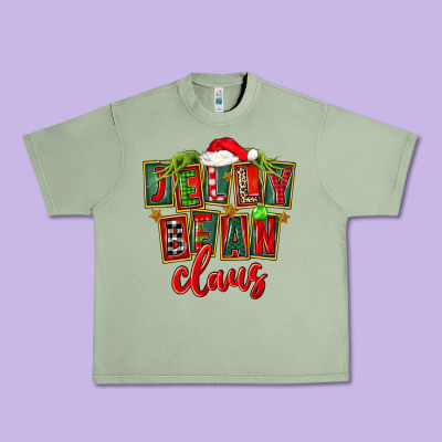 Christmas Jelly Bean Claus Urban Heavy Tee Designed By Fadigitalartstudio