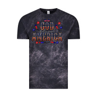 Cloud Black 4 july god bless america western Vintage Tee - CowCowDesign