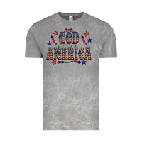 Cloud Rock 4 july god bless america western Vintage Tee - CowCowDesign