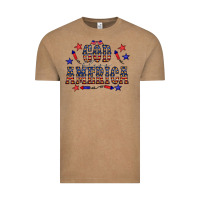 Vintage Coffee 4 july god bless america western Vintage Tee - CowCowDesign