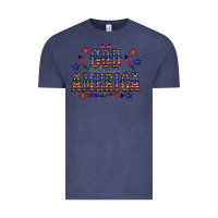 Vintage Denim 4 july god bless america western Vintage Tee - CowCowDesign
