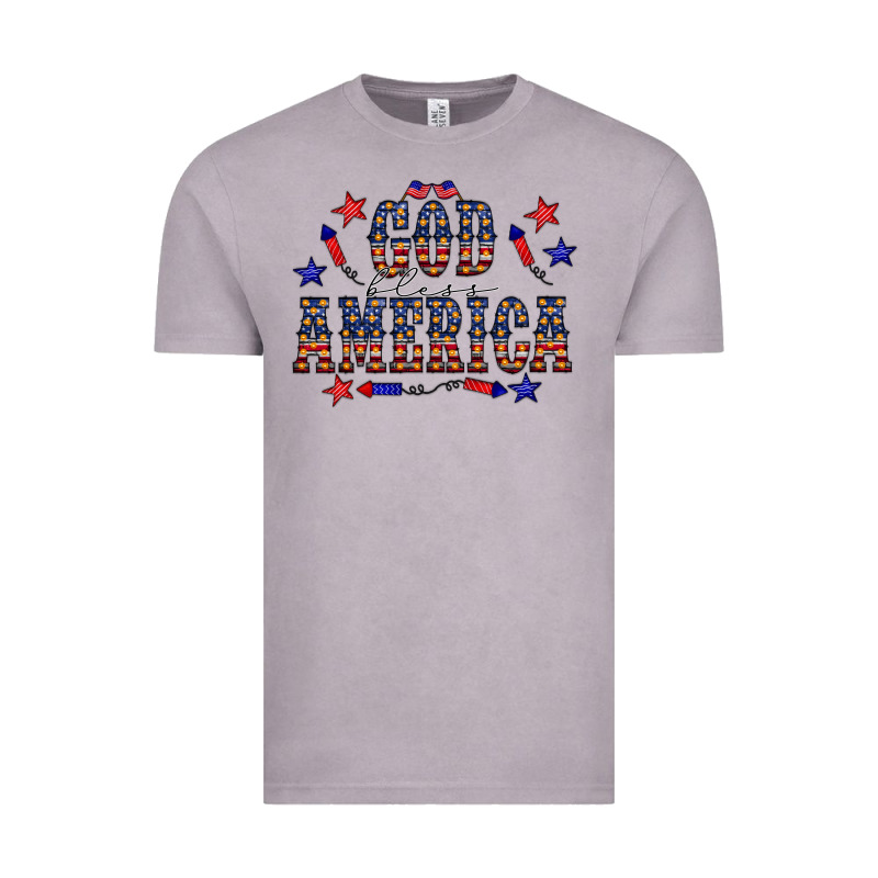 4 July God Bless America Western Vintage Tee by CowCowDesign | Teevron