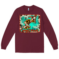 Burgundy Sagittarius turquoise cowhide Long Sleeve Tee - RanaPortraitStore
