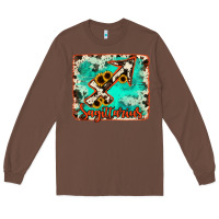 Chestnut Sagittarius turquoise cowhide Long Sleeve Tee - RanaPortraitStore