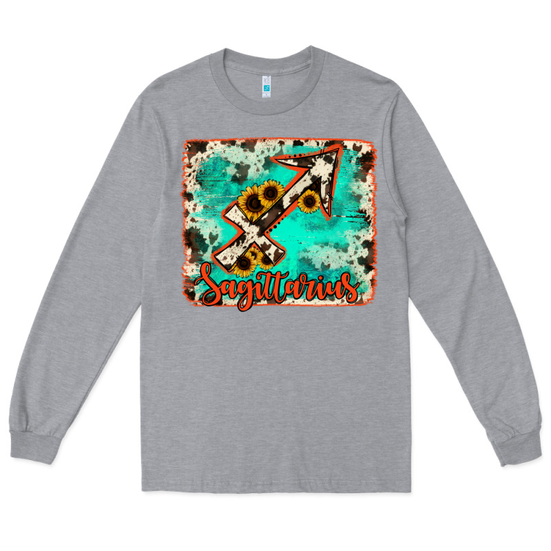 Sagittarius Turquoise Cowhide Long Sleeve Tee by RanaPortraitStore | Teevron