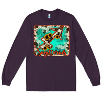 Plum Sagittarius turquoise cowhide Long Sleeve Tee - RanaPortraitStore
