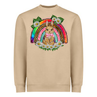 Mushroom easter rabbit rainbow Heavyweight Sweatshirt - BarkalooDesign